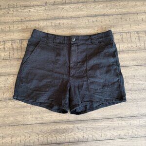rag & bone black shorts size 29 linen cotton